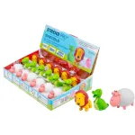 Breloc lanternă LED Strend Pro cu sunet, animale, 5 lm, set 18 bucăți