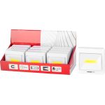 Svietidlo Strend Pro Switchlight C1062, 3W COB 100 lm, 3xAAA, vypínač, Sellbox 12 ks