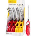 Zapaľovač Strend Pro FLEXI, 2 farby, ohybný, Sellbox 16 ks