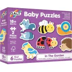 Puzzle bebe In gradina cu 6 modele din 2 piese, 18 luni+, Galt