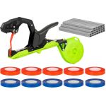 Cleste pentru legat plante Lizard, set cu 10 benzi si 10000 capse