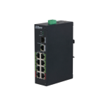 Switch Dahua cu 8 porturi, PoE si 2 Porturi UPLINK, 120W, 1000 Mbps, 48-57V DC, ePoE pana la 800m, LR2110-8ET-120-V2 SafetyGuard Surveillance