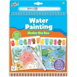 Carte de colorat cu apa Animalute marine, pensula reutilizabila, 3+