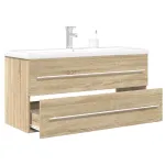 Set mobilier de baie, 2 piese, stejar sonoma, lemn prelucrat GartenMobel Dekor
