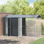 Cușcă pentru păsări Antracit 430 x 208 x 247 cm Oțel Galvanizat GartenMobel Dekor