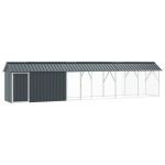 Cușcă pentru păsări Antracit 630 x 103 x 142 cm Oțel Galvanizat GartenMobel Dekor