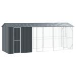 Cușcă pentru păsări Antracit 645 x 208 x 247 cm Oțel Galvanizat GartenMobel Dekor