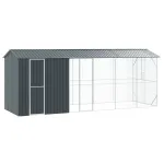 Cușcă pentru păsări Antracit 645 x 208 x 247 cm Oțel Galvanizat GartenMobel Dekor