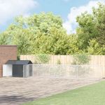 Cușcă pentru păsări cu depozitare Antracit 821,5 x 111 x 142 cm GartenMobel Dekor