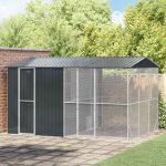 Cușcă pentru păsări Antracit 430 x 310 x 247 cm Oțel Galvanizat GartenMobel Dekor