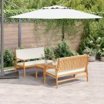 Set de canapele pentru grădină 3 pcs Maro 120 x 65,5 x 79 cm GartenMobel Dekor