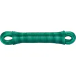 Sfoară de rufe PVC 30 m, 4 mm, cu miez din oțel, verde