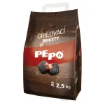 Brichete din lemn pentru gratar PE-PO, 2,5 kg, ardere indelungata