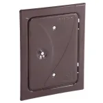 Usa de vizitare pentru cos de fum Anko 120x180 mm, maro, cu magnet