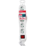 Prelungitor electric 3 m alb cu 5 prize si intrerupator Strend Pro