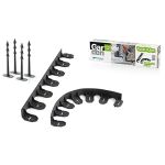 Obruba Garden Border 0645, 4,8 m, čierna, 24 tŕňov