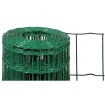 Plasă de gard sudată plastifiată verde 1,25x25 m, Zn+PVC, 100x50 mm