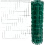 Plasă de gard EUROPLAST verde 1x25 m, ochi 100x50 mm, Zn+PVC