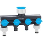 Distribuitor gradina Aquacraft Premium cu 4 cai pentru furtun