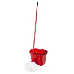 Set de curățenie Konex cu mop pentru pardoseli și găleată 10 litri, mix culori