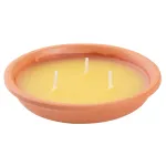 Lumanare Citronella repelenta in vas de teracota, 80 g, 30x125 mm
