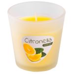 Lumânare Citronella repelentă în pahar din sticlă, 80 g, 80x70 mm