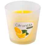 Lumânare Citronella repelentă în pahar din sticlă, 80 g, 80x70 mm
