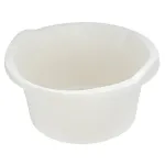 Vas rotund din plastic ICS 10 litri, alb, 36x16 cm