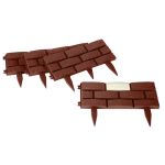 Bordură de grădină solară LED Strend Pro Garden, 4 piese, 1,8 m