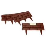 Bordură de grădină solară LED Strend Pro Garden, 4 piese, 1,8 m