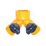 Rozbočovač Strend Pro Garden, spojka 2-way, záhradná, s ventilmi