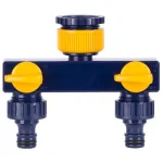 Distribuitor furtun gradina 2 cai cu ventile Strend Pro TS3017