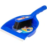 Set de curățenie Neco cu făraș și perie, albastru, 34x24x8,5 cm