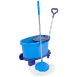 Set mop rotativ industrial Strend Pro cu găleată pe roți, 35 litri