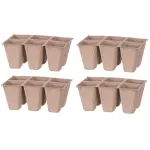Tavite pentru rasaduri din hartie Strend Pro, 6 celule, set 4 buc