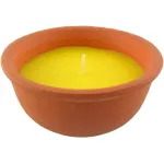 Lumânare Citronella repelentă în vas de teracotă, 220 g, 150x60 mm