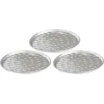 Set 3 tavi perforate din aluminiu pentru gratar MagicHome, 34 cm
