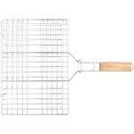 Cos grill pentru carne Strend Pro, cu maner din lemn, 49x35 cm