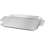 Tava grill din inox Strend Pro pentru gratar, 34x18,5x2 cm
