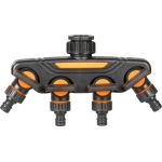 Rozbočovač Strend Pro Garden, spojka, záhradný, 4-way, s ventilmi