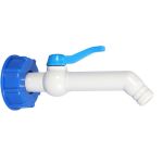 Ventil Strend Pro, záhradný, 3/4"- 45°,193 mm, s redukciou na IBC nádrž, PVC