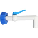 Robinet pentru rezervor IBC Strend Pro 3/4 inch, 90°, 201 mm, PVC