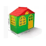 Căsuță de joacă pentru copii MyKids, interior-exterior, verde-roșu