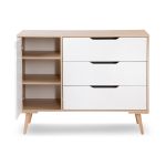 Comoda de infasat Klups SOFIE Alb-Natur