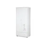 Dulap pentru copii Klups Safari Giraffe alb, 2 uși și sertar