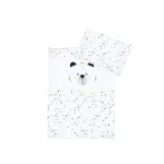 Lenjerie pat bebe 3 piese din bumbac KLUPS Funny Teddy Bear