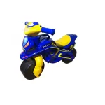 Motocicletă de împins pentru copii MyKids Police Music albastru galben