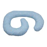 Pernă de alăptare multifuncțională MyKids Cat on Moon Blue, 180 cm