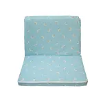 Saltea pliabila pentru copii 120x60x5 cm, spuma si bumbac, albastra