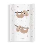 Saltea de infasat bebe moale 70x47,5 cm Klups Sloths cu laterale protectoare